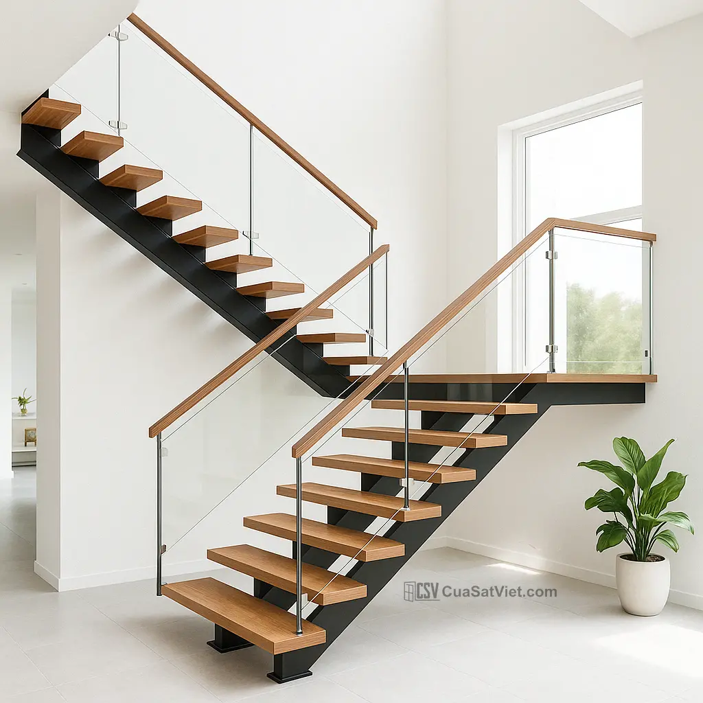 Hoa văn CNC thể hiện sự chính xác và tinh xảo trong cầu thang sắt mỹ thuật