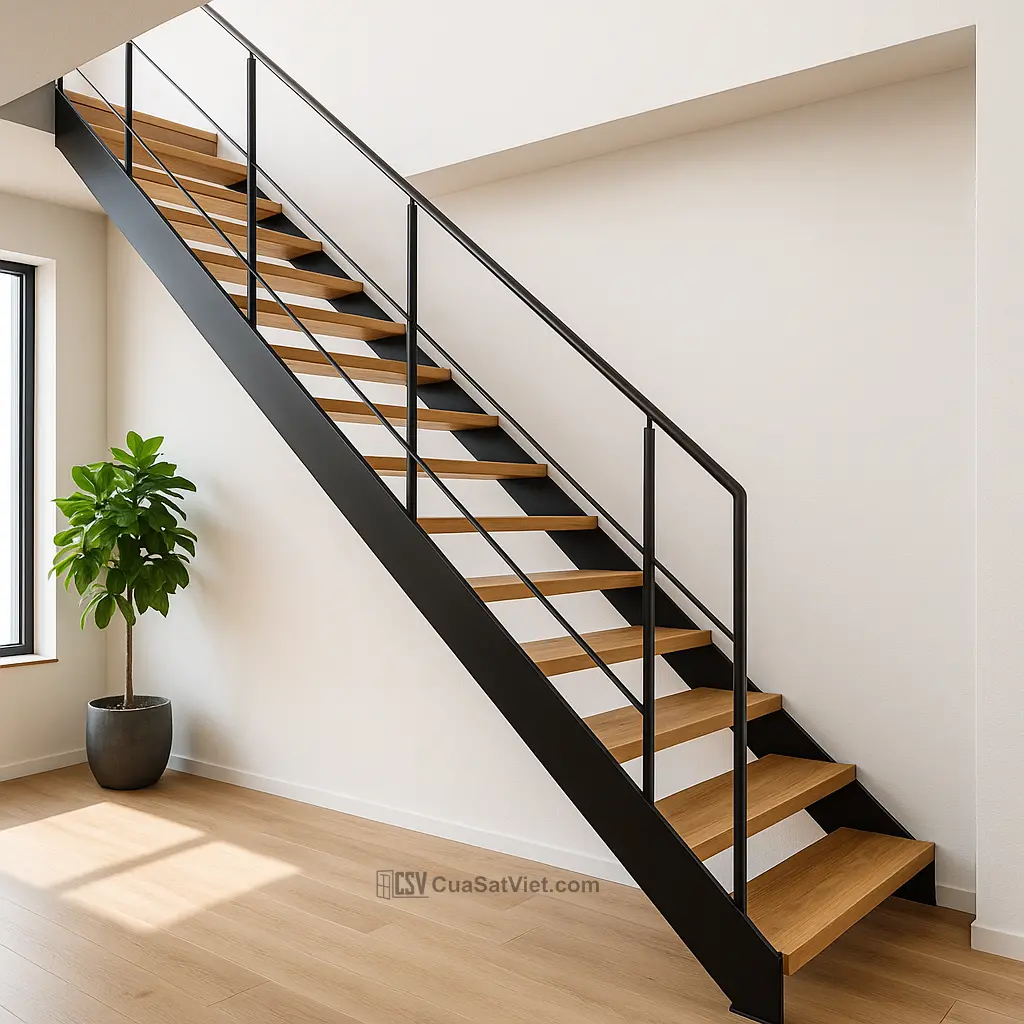 Cầu thang sắt mỹ thuật chống gỉ đảm bảo độ bền lâu dài theo thời gian