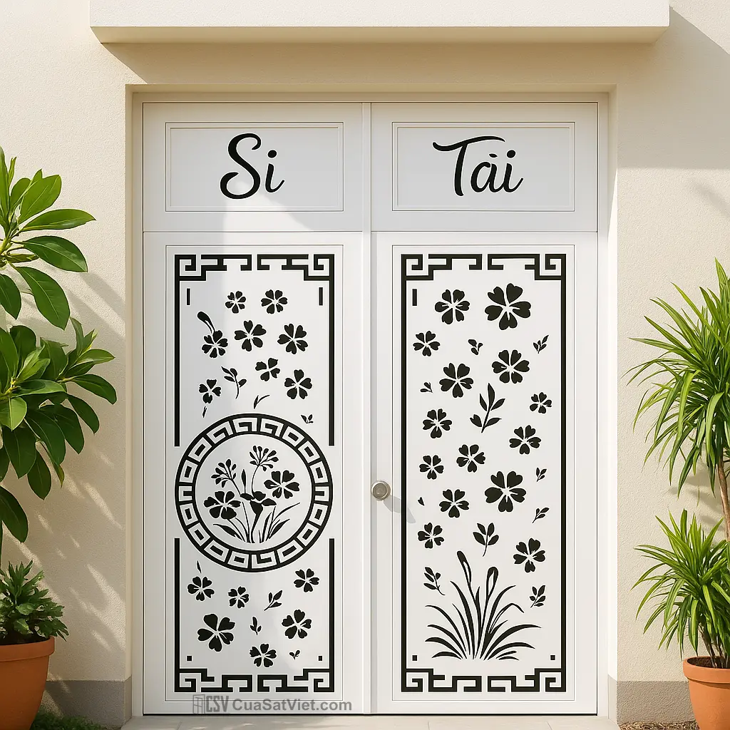 Thiết kế sáng tạo từ mẫu cửa sắt 2 cánh cho nhà xưởng phù hợp với xu hướng nội thất hiện đại.