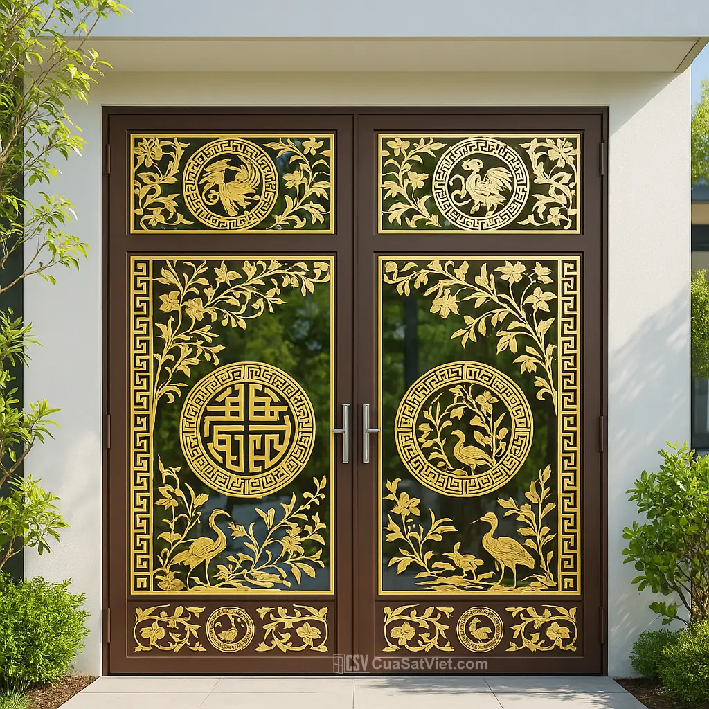 Giải pháp thông minh với mẫu cửa sắt 2 cánh lắp ráp nhanh cho không gian thêm rộng rãi.