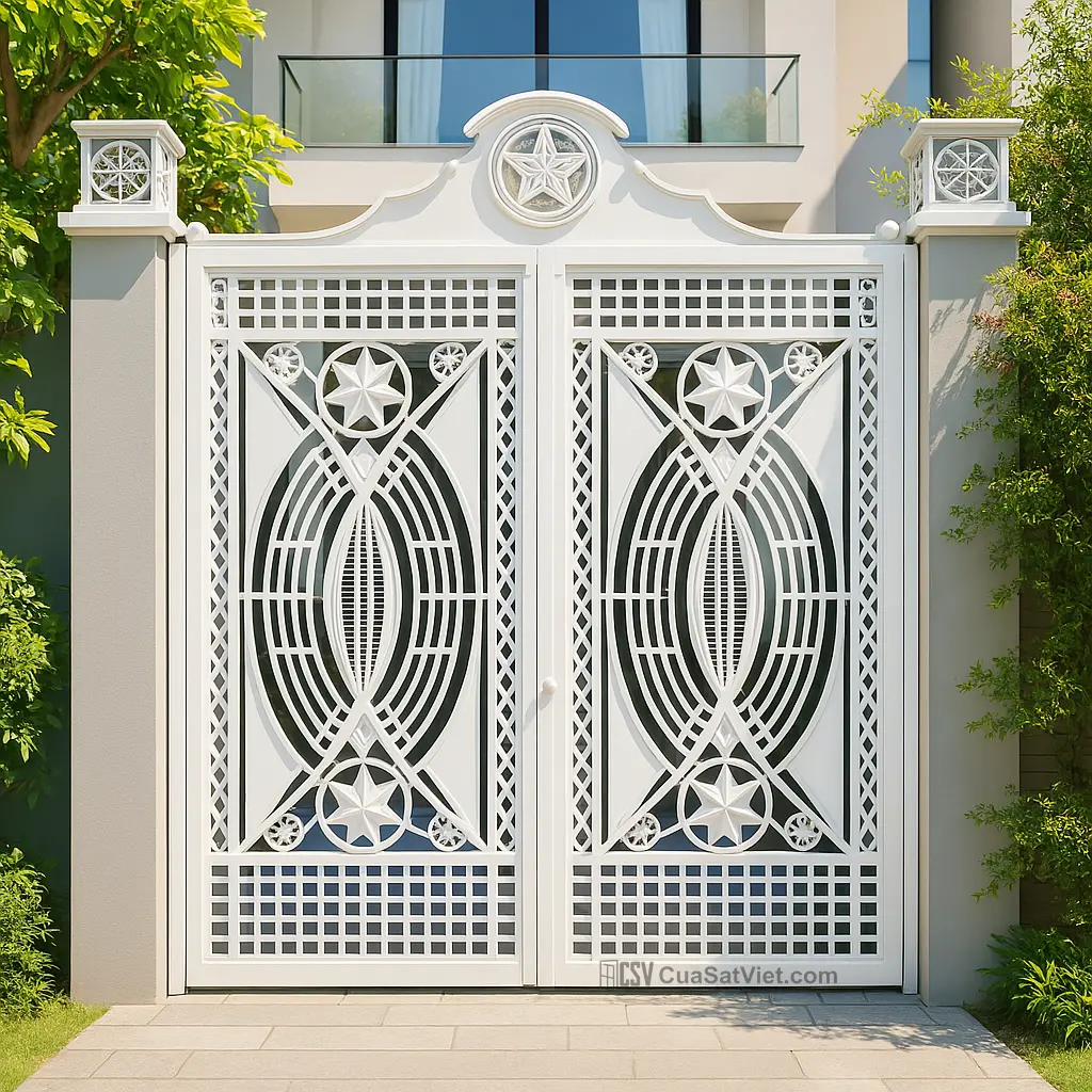Thiết kế sáng tạo từ mẫu cửa sắt 2 cánh giá rẻ phù hợp với xu hướng nội thất hiện đại.