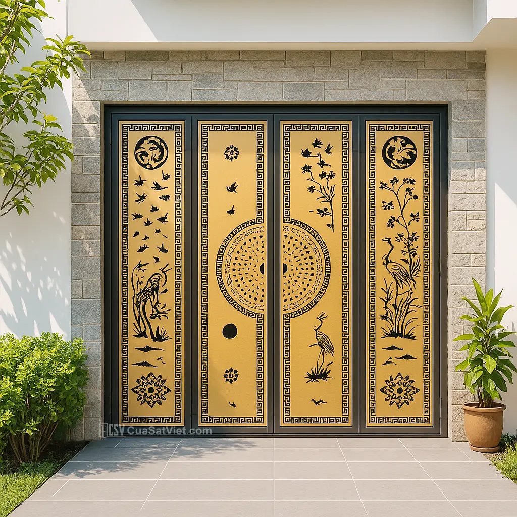 Mẫu cửa CNC sang trọng dễ phối với các thiết kế nội – ngoại thất cao cấp
