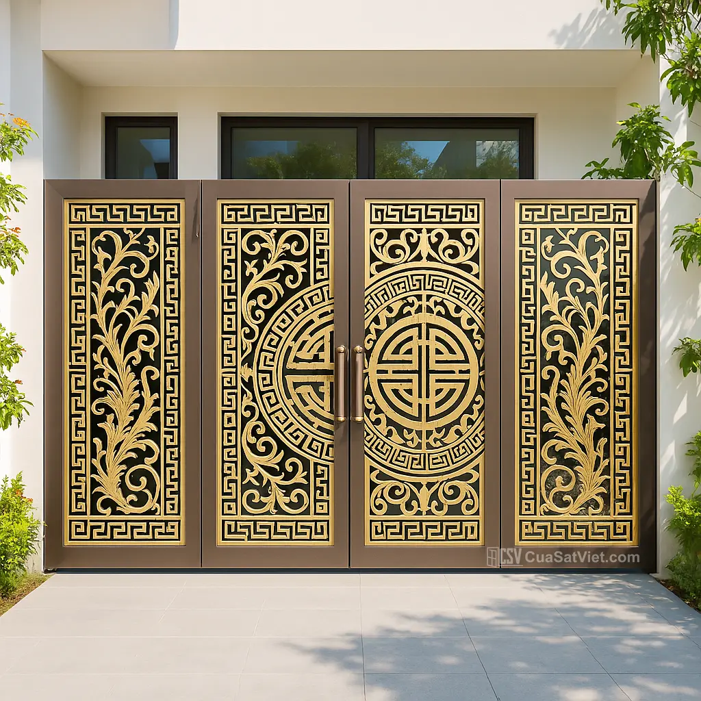 Họa tiết CNC phối kính giúp tăng ánh sáng và chiều sâu không gian