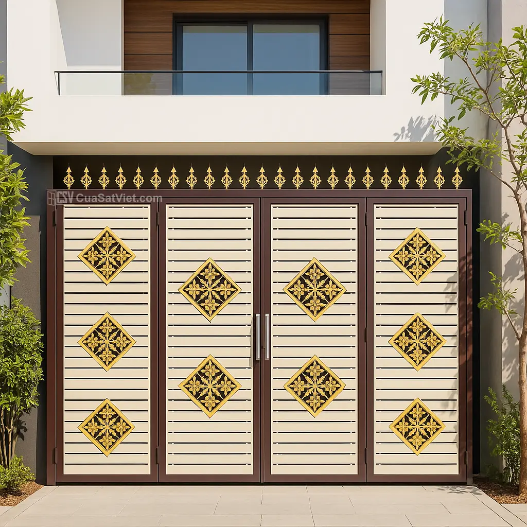Thiết kế chống nước hiệu quả giúp cửa không bị ẩm mốc khi trời mưa kéo dài