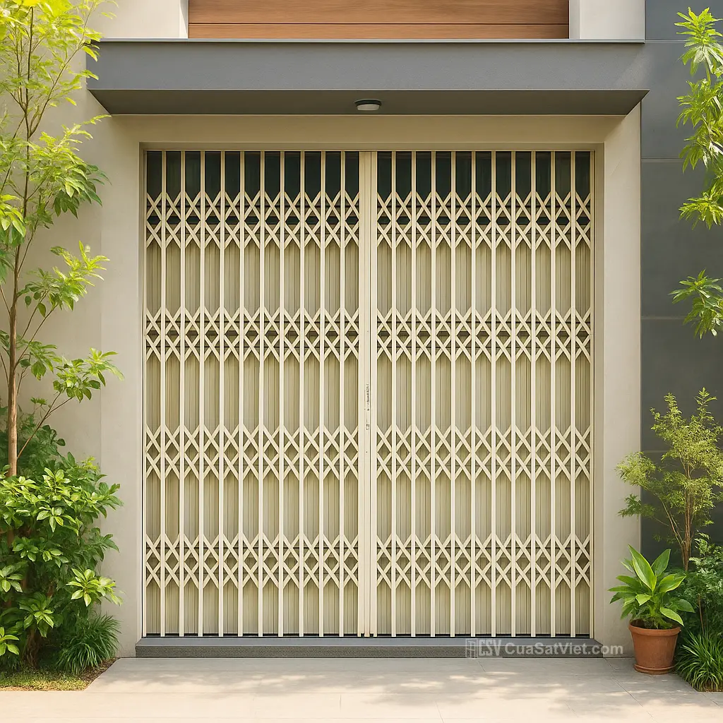 Cửa cửa kéo 2 cánh tiện lợi tiết kiệm diện tích, vận hành trơn tru