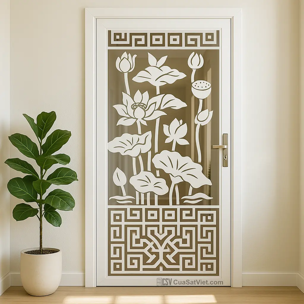 Cửa sắt 1 cánh mỹ thuật 34 là giải pháp tối ưu kết hợp thẩm mỹ và bảo vệ cho căn nhà.