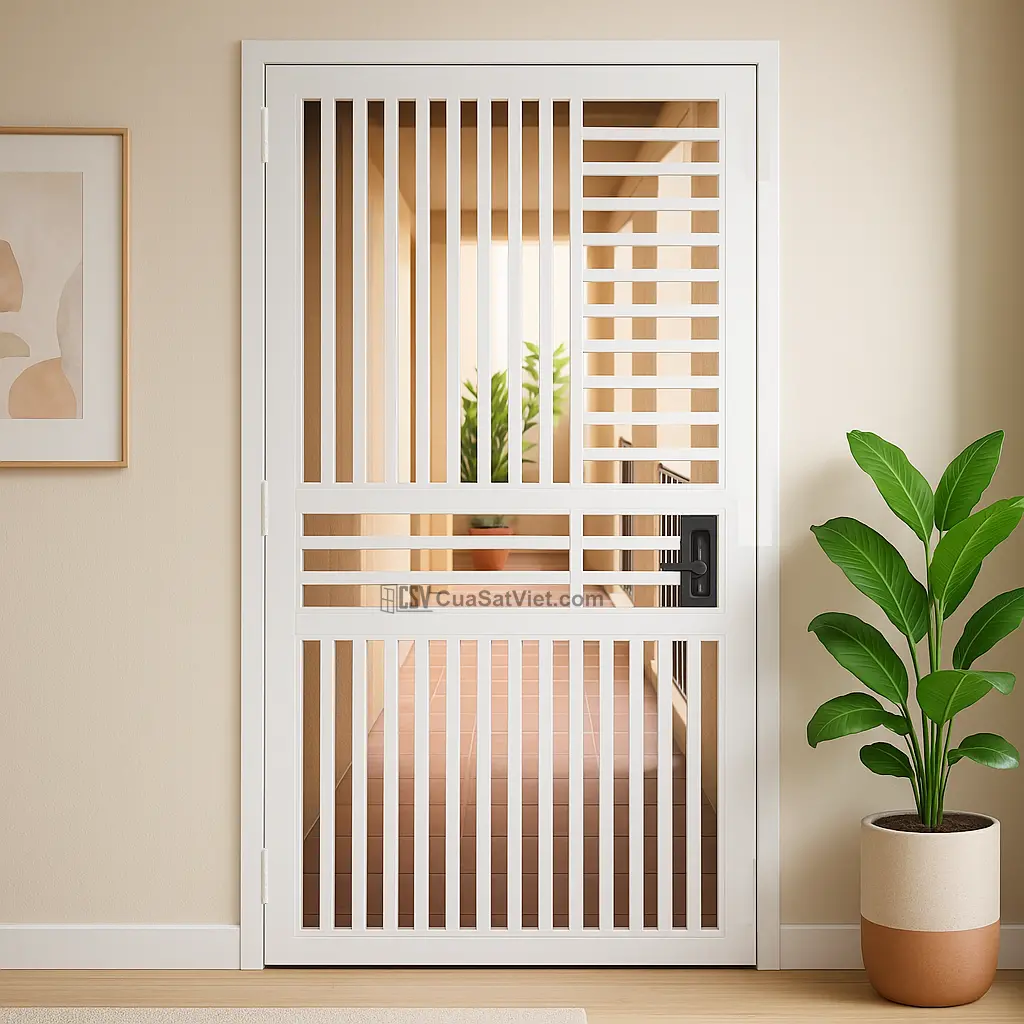 Cửa sắt 1 cánh cửa dạng lùa là lựa chọn tối ưu cho ngôi nhà hiện đại.