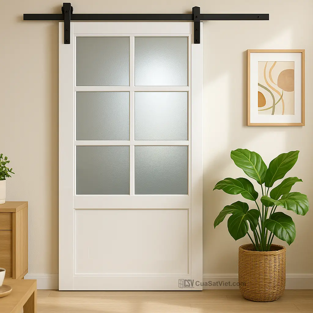 Sự kết hợp giữa thẩm mỹ và tiện ích thể hiện qua mẫu cửa sắt trượt ngang