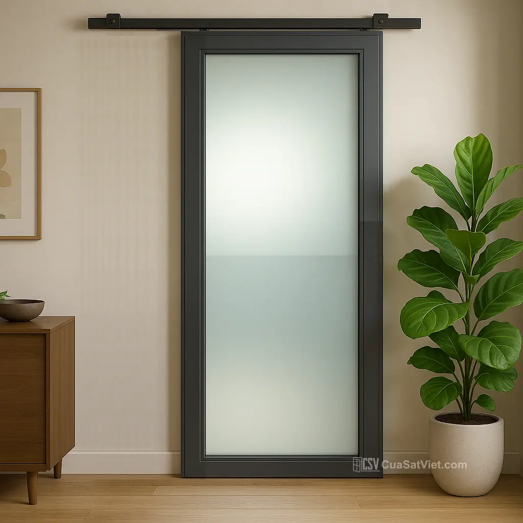 Mẫu cửa sắt ray trượt biệt thự phù hợp cả không gian trong nhà lẫn ngoài trời