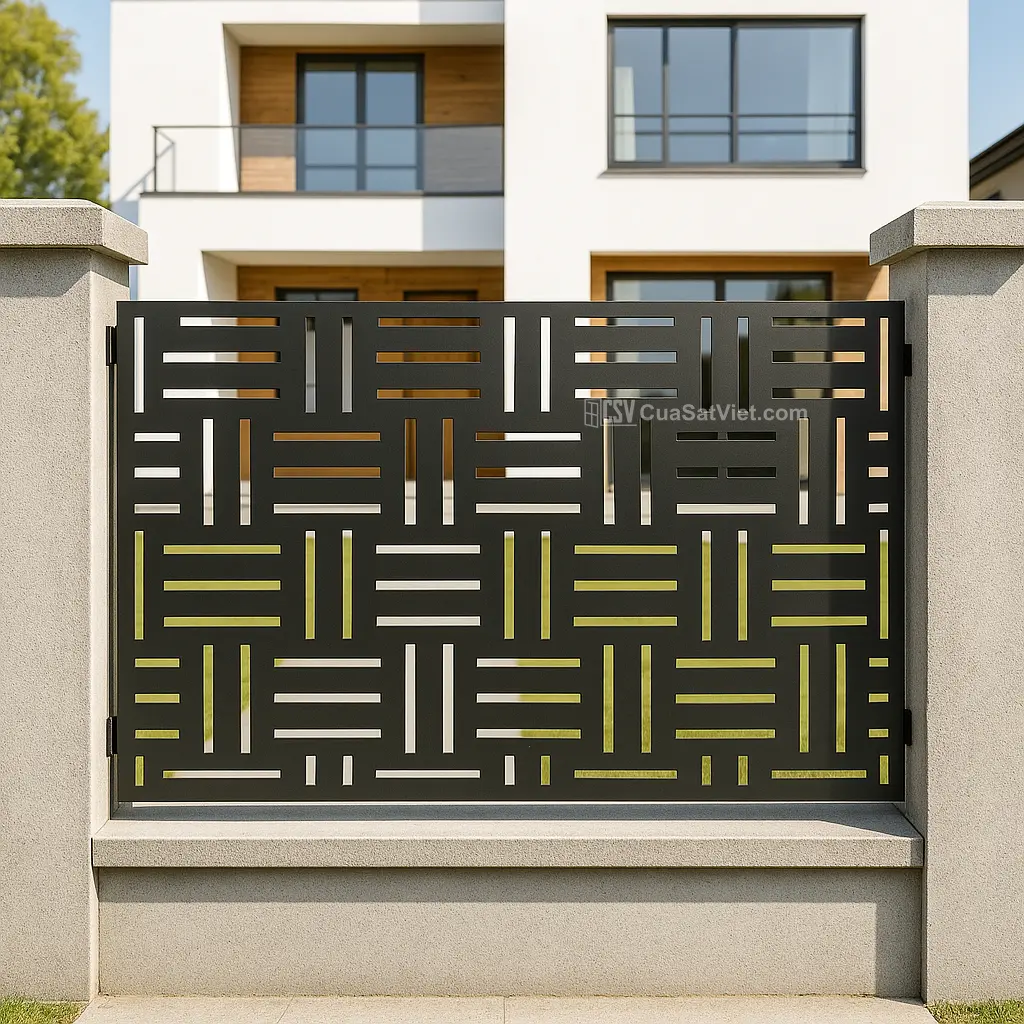 Phù hợp mọi vùng miền nhờ hàng rào sắt đẹp hợp khí hậu Việt Nam.
