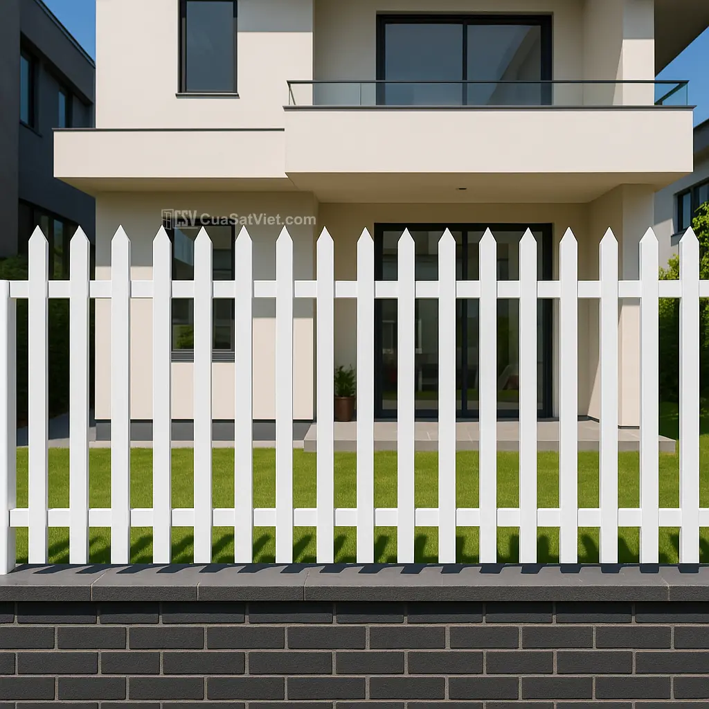 Sự nhẹ nhàng và tinh tế của hàng rào sắt đẹp kiểu Nhật gây ấn tượng.