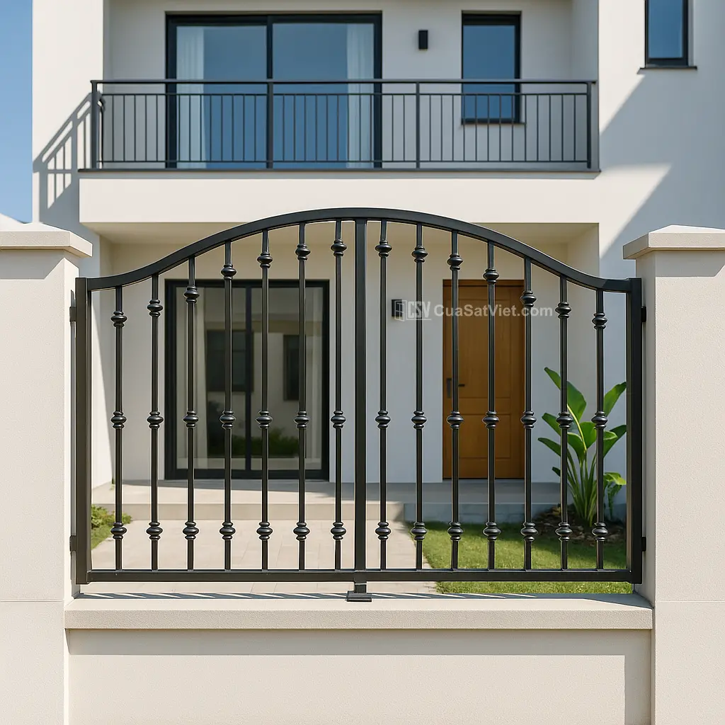Hàng rào sắt cho homestay thiết kế lạ mắt, dễ tạo dấu ấn cho khách thuê