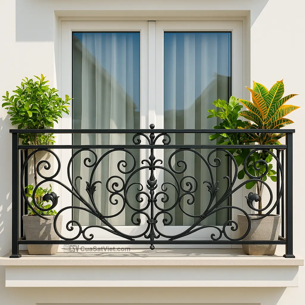 Lan can sắt mỹ thuật tân cổ điển hài hòa giữa truyền thống và hiện đại