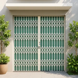 cửa kéo sắt lá thường tiện dụng