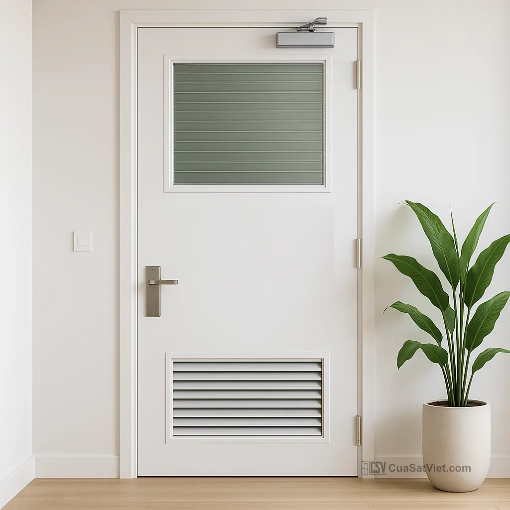 Sản phẩm cửa chớp sắt cố định luôn được ưa chuộng trong các công trình dân dụng hiện nay.