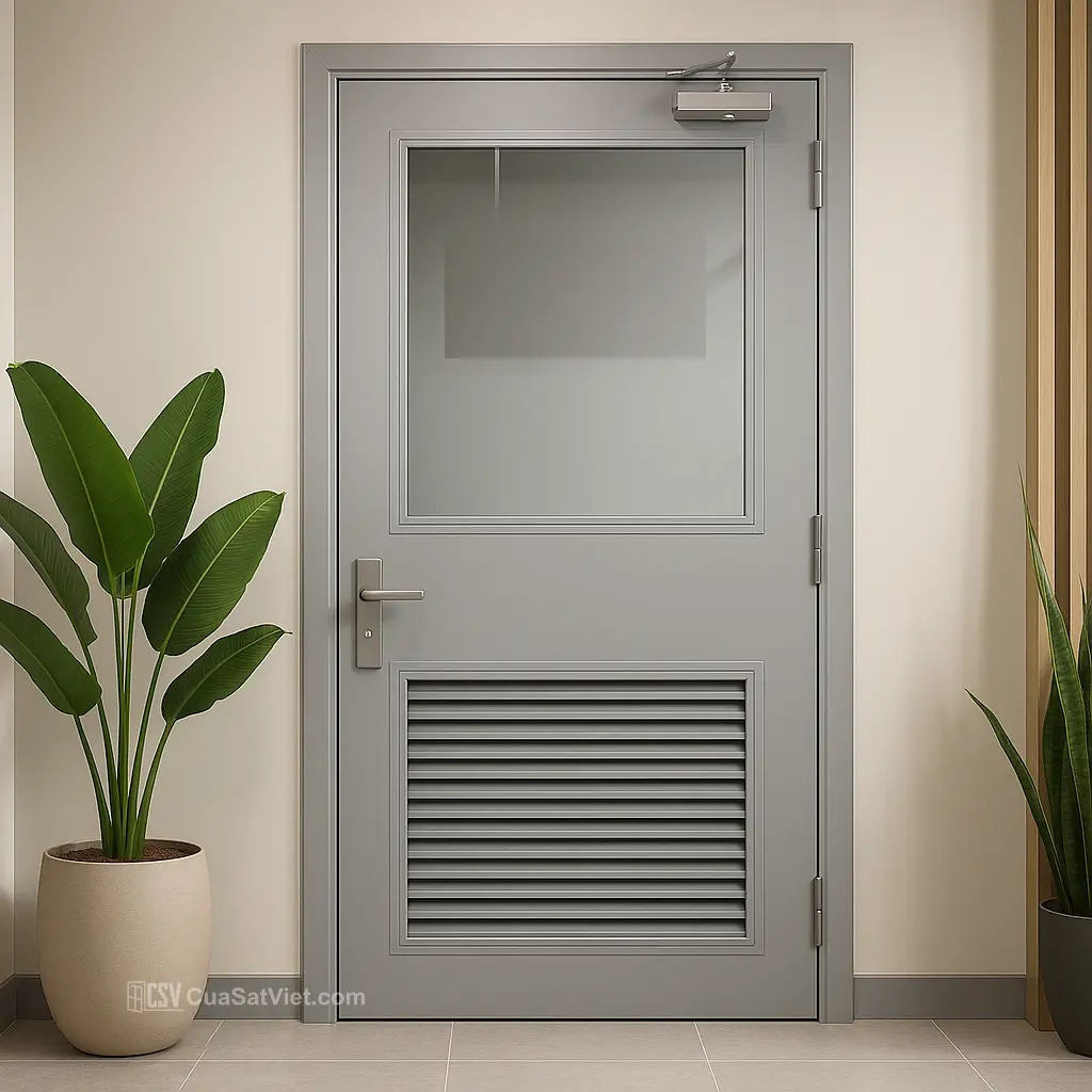 Giải pháp cửa chớp sắt có lá sách giúp tăng tính thẩm mỹ và độ chắc chắn cho mặt tiền.