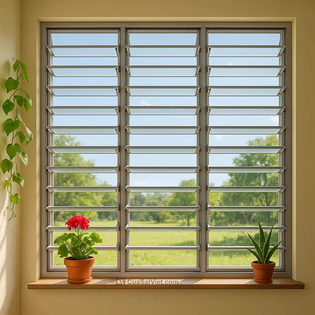 Giải pháp cửa chớp sắt giá rẻ giúp tăng tính thẩm mỹ và độ chắc chắn cho mặt tiền.