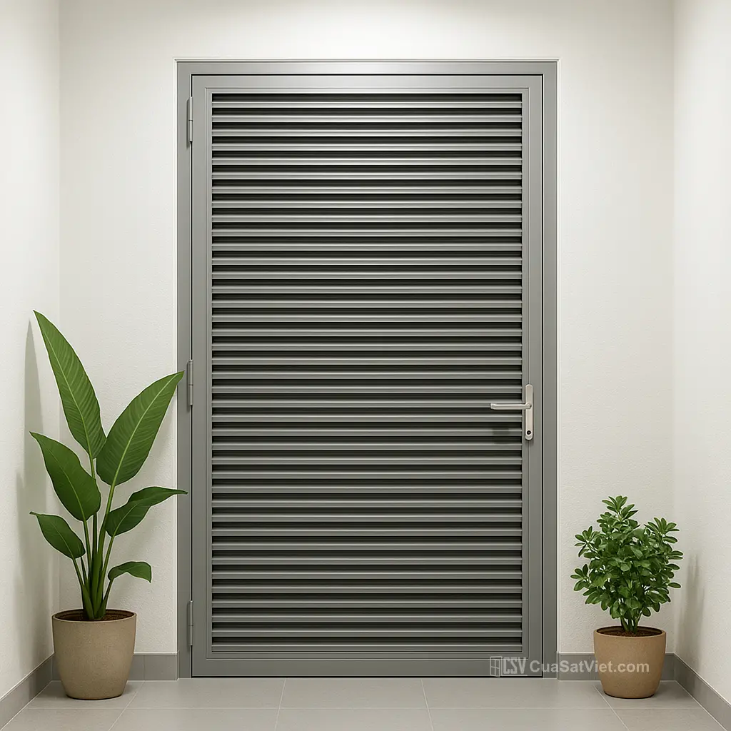 Sản phẩm cửa chớp sắt ngoài trời luôn được ưa chuộng trong các công trình dân dụng hiện nay.