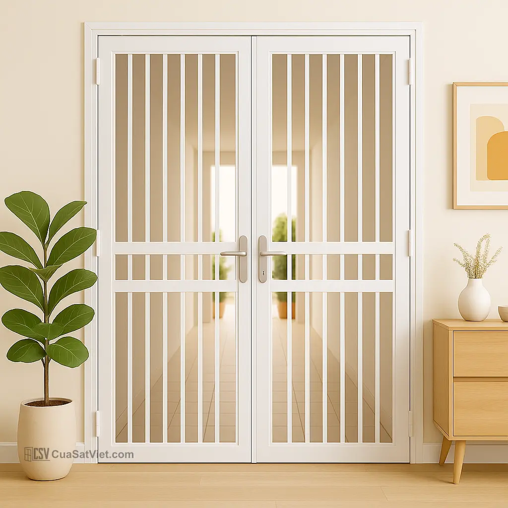 Cửa sắt chung cư cửa sổ đảm bảo an ninh, chống trộm cho các phòng bên ngoài