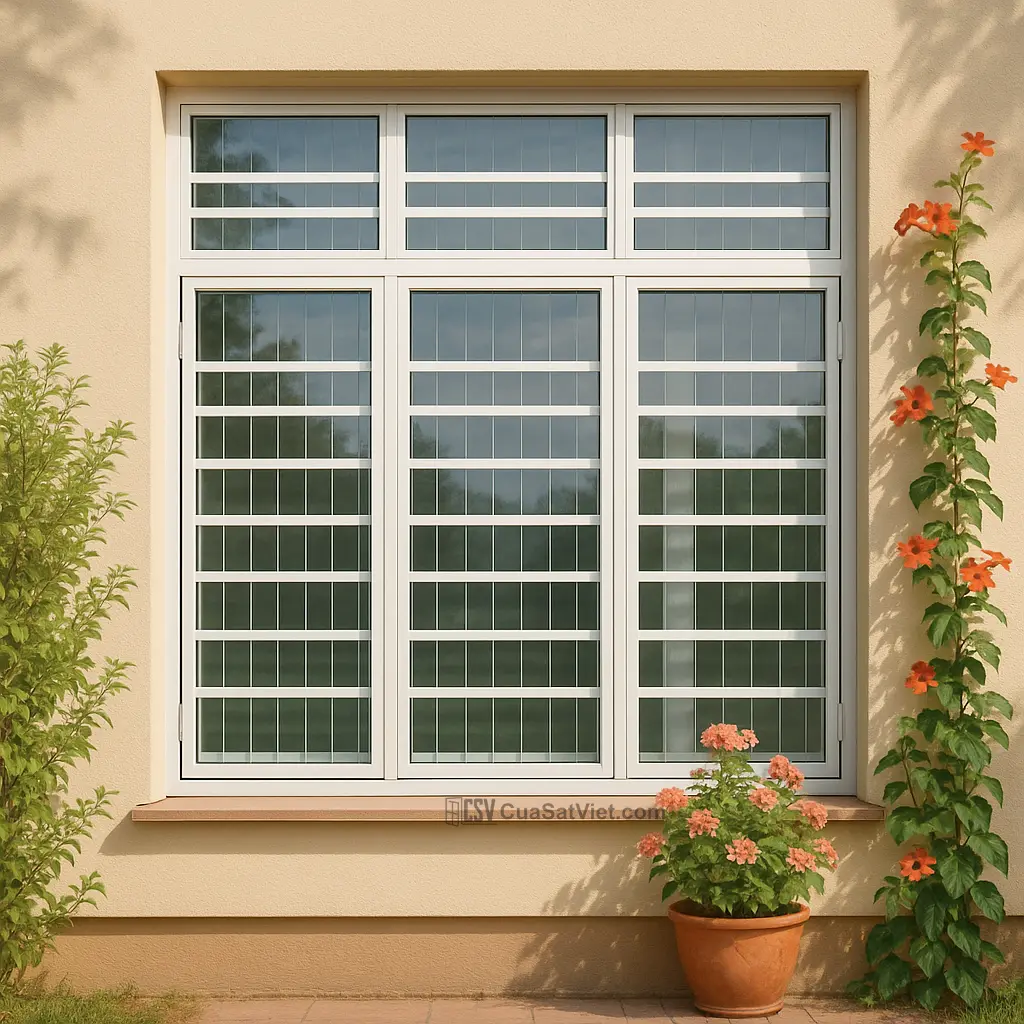Cửa sổ sắt lấy sáng tối ưu, đảm bảo an toàn cho nhà ở mọi vị trí