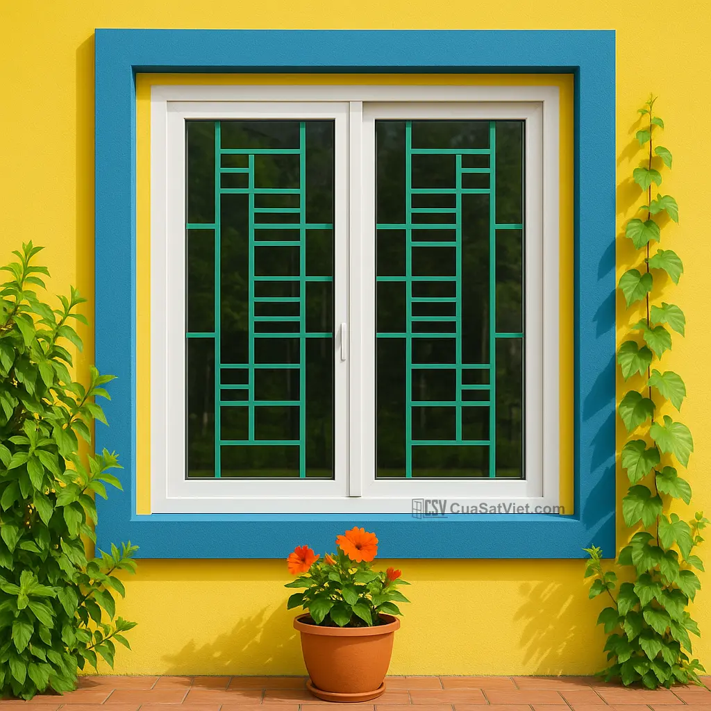Cửa sổ sắt chống bụi hiệu quả, giữ nhà luôn sạch sẽ, thoáng mát